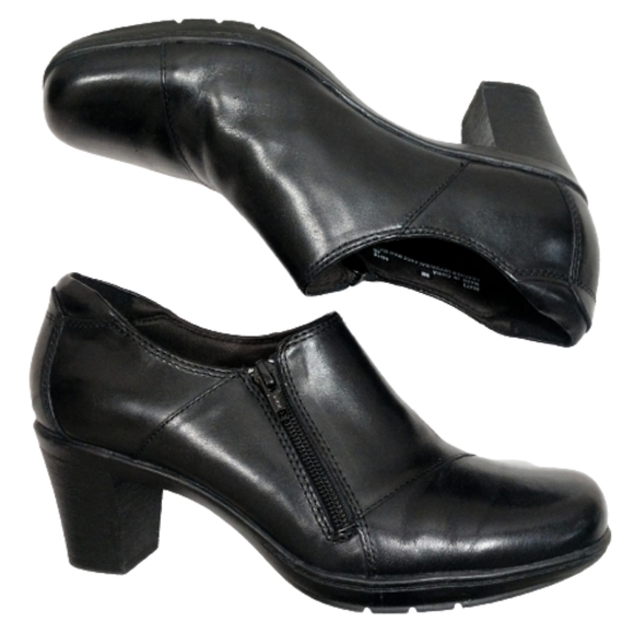 Clarks Shoes - Clarks Bendables Women's Leather Heeled Booties 9M